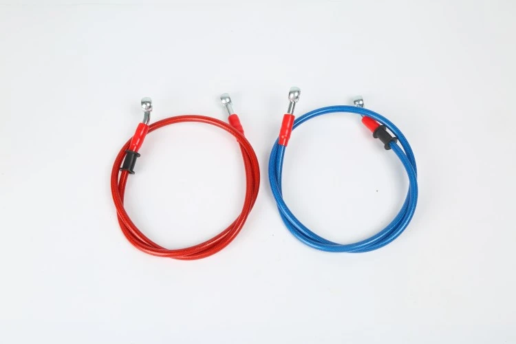 Modification Accessories Brake On The Pumping Disc Brake Color Oil Pipe Steel Wire Rubber Sleeve Brake Oil Pipe Universal